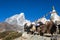 Dingboche stupa in Nepal