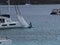 A dinghy colliding with a yacht in the windward islands