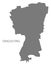 Dingolfing German city map grey illustration silhouette shape