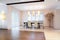 Dining area inside spacious house