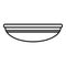 Dining plate icon outline vector. Lunch plate