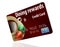 This is a dining rewards credit card. It is generic and isolated on a white background.