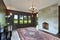 Dining room with golf course view