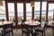 Dining room with view of Okanagan Lake at the Hooded Merganser restaurant