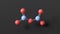 dinitrogen pentoxide molecule, molecular structure, binary nitrogen oxides, ball and stick 3d model, structural chemical formula