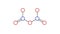 dinitrogen pentoxide molecule, structural chemical formula, ball-and-stick model, isolated image nitrogen oxide