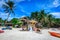 Diniwid beach view, white-sand beach in Boracay Island in the Philippine