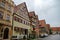 Dinkelsbuhl, Germany - August 28, 2010: Street view of Dinkelsbuhl, one of the archetypal towns on the German Romantic Road.