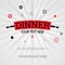 Dinner banner book. dinner restaurant in america. dinner food recipes. chinese food dinner. can be for promotion, ads, marketing f