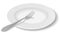 Dinner plate and fork