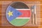 Dinner plate for South Sudan