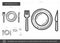 Dinnerware line icon.