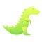 Dino bath toy icon, cartoon style