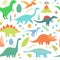 Dino seamless pattern