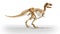 Dino T-Rex walking,loop, stock footage