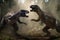 Dinosaur Battle - Ferocious Carnivores Fighting in Prehistoric Times