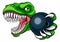 Dinosaur Bowling Player Animal Sports Mascot