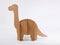 Dinosaur Brontosaurus made of cardboard. Idea for the birthday party, dino party or photo session