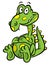 Dinosaur cartoon illustration