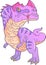 Dinosaur ceratosaurus, funny illustration