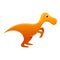 Dinosaur icon, cartoon style
