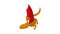 Dinosaur lizard icon animation