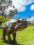 Dinosaur model in cretaceous park of cal orcko bolivia