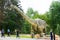 Dinosaur model Seismosaurus in Dinosaur Park