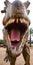 Dinosaur mouth with big teech