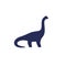 dinosaur, sauropod icon on white