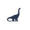 Dinosaur, sauropod vector icon