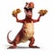 Dinosaur Serving Hot Dogs: A Bill Gekas Inspired Animation