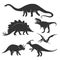 Dinosaur silhouettes