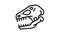 dinosaur skull color icon animation