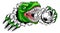 Dinosaur Soccer Football Player Sports Mascot