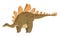 Dinosaur Stegosaurus. Huge prehistoric animals.