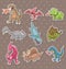 Dinosaur stickers