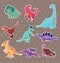 Dinosaur stickers