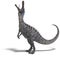 Dinosaur Suchominus. 3D rendering with clipping