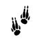 Dinosaur Track vector icon set. Dinosaur Footprints illustration sign collection. trace symbol or logo.