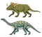 Dinosaur Triceratops, Barosaurus, Apatosaurus, Tenontosaurus Plateosaurus, broad lizard, Massospondylus, Diplodocus