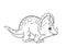Dinosaur Triceratops coloring pages
