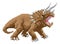 Dinosaur Triceratops Pixel Art Arcade Game Cartoon