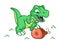 Dinosaur Tyrannosaur cartoon Illustrations