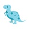 Dinosaur tyrannosaurus cute in flat style for designing dino party, children, kids holiday, dinosaurus related materials