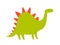 Dinosaur vector illustration. Cute happy dino