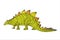 Dinosaurs are prehistoric. Cute dinosaur of green color. Wall decal, sticker, translator, children s birthday