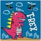 Dinosaurus attack city funny animal cartoon
