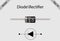 Diode semiconductor device with its symbol vector eps 10.
