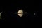 Dione, Enceladus and Mimas orbiting around Saturn planet. 3d render